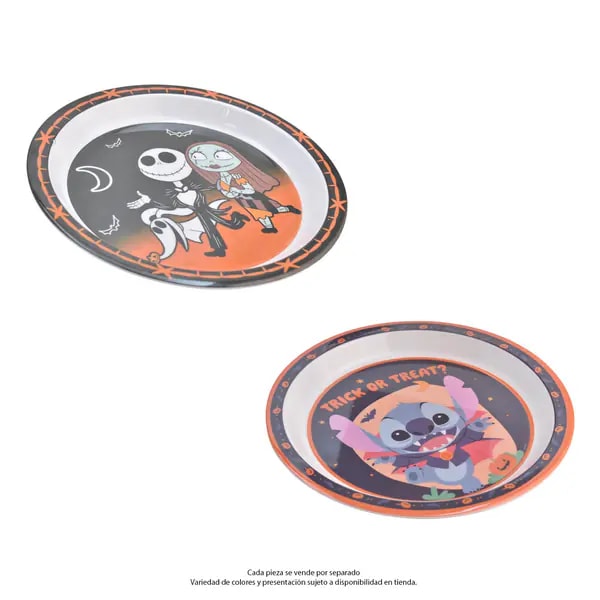 Plato plano de melamina, Stitch o Jack