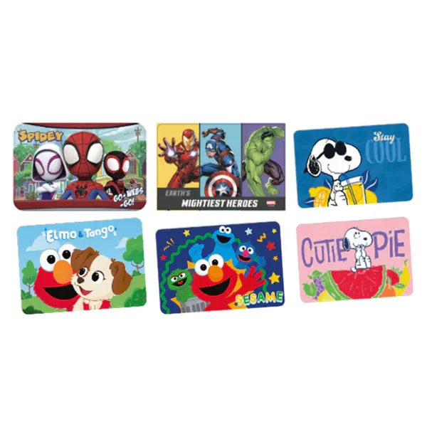 Mantel licencia, 6 diseños