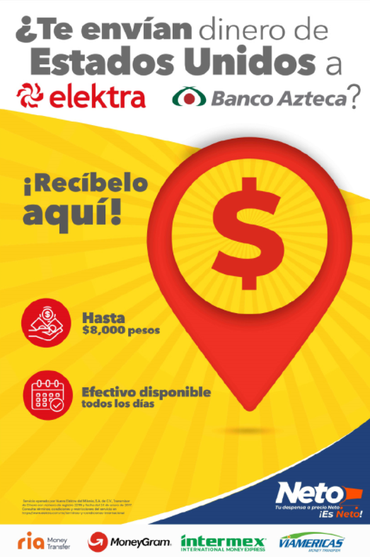 Banner Elektra y Banco Azteca